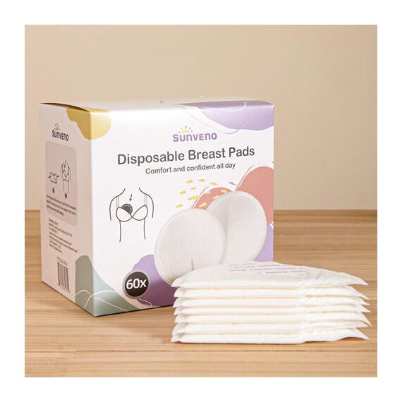 Sunveno Disposable Breast Pads 60 Pcs 130Mm, 11 image