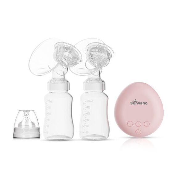 Sunveno Automatic Dual Electric Breast Pump With Controller – White