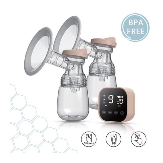 Sunveno Smart Automatic Dual Breast Pump With Controller 220Ml Rechargeable, 3 image