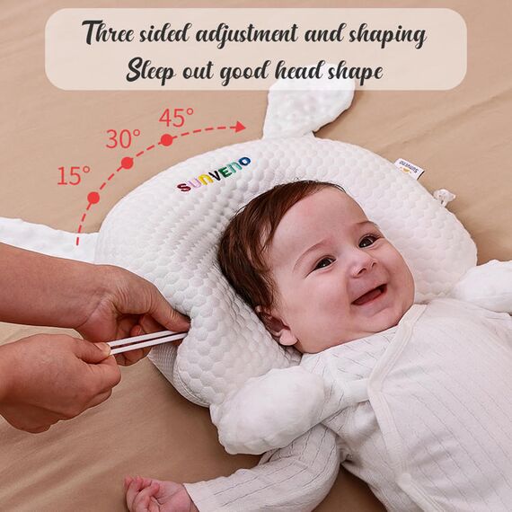 Sunveno Infant Head Shaper Rabbit Pillow 29X22Cm, 4 image