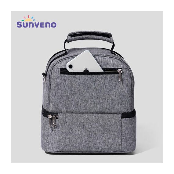 Sunveno Insulated Office Lunch Bag 9L Dual Compartment, 4 image