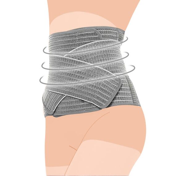 Sunveno Postpartum Abdominal Maternity Belt, Color: Grey, Maternity Size: L/XL, 2 image