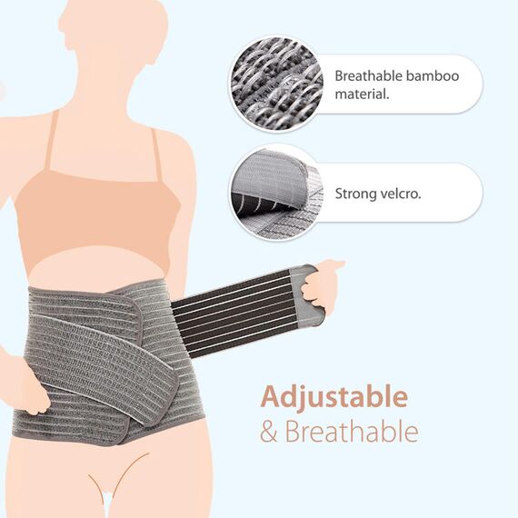 Sunveno Postpartum Abdominal Maternity Belt, Color: Grey, Maternity Size: L/XL, 8 image