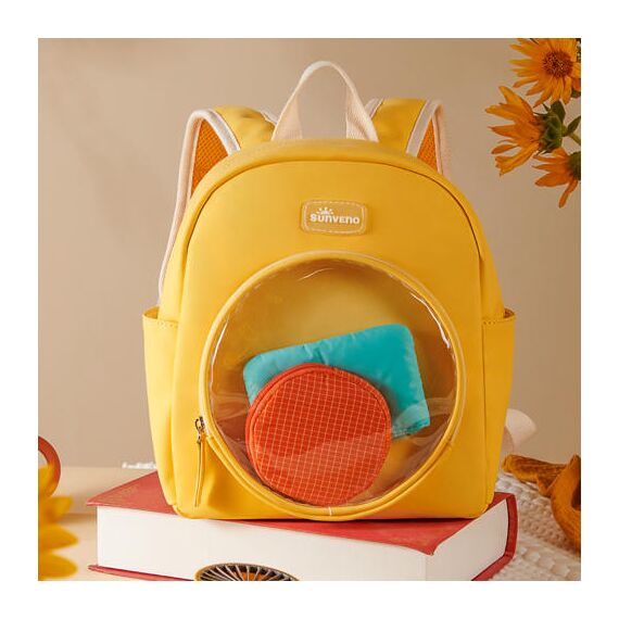 Sunveno Kids Backpack 11 Inch 6.5L, Color: yellow, 7 image