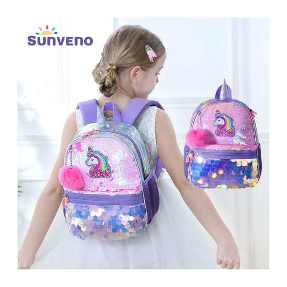 Sunveno Unicorn Sparkle Backpack 6.5L, Color: pink, 2 image