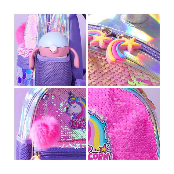 Sunveno Unicorn Sparkle Backpack 6.5L, Color: pink, 10 image