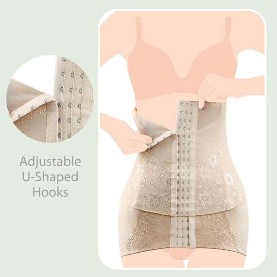Sunveno 2 In 1 Body Shaper Combo, Color: Beige, Maternity Size: S, 5 image