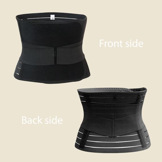 Sunveno Abdominal Support Maternity Cross Grip Belly Wrap, Color: Black, Maternity Size: XXL, 8 image