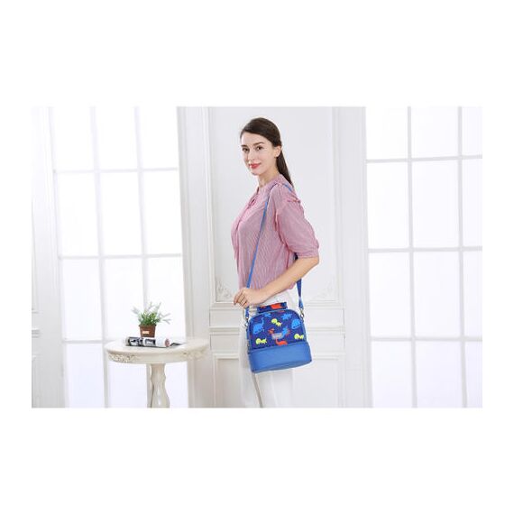 Sunveno Insulated Bottle Lunch Bag 9L Dual Compartment, 14 image