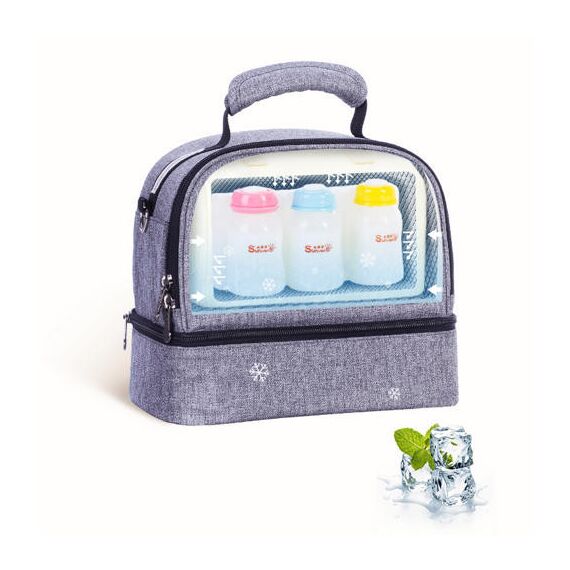 Sunveno Insulated Bottle Lunch Bag 9L Dual Compartment, 10 image