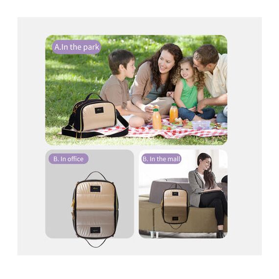 Sunveno Thermal Insulated Lunch & Milk Bag Large, 6 image