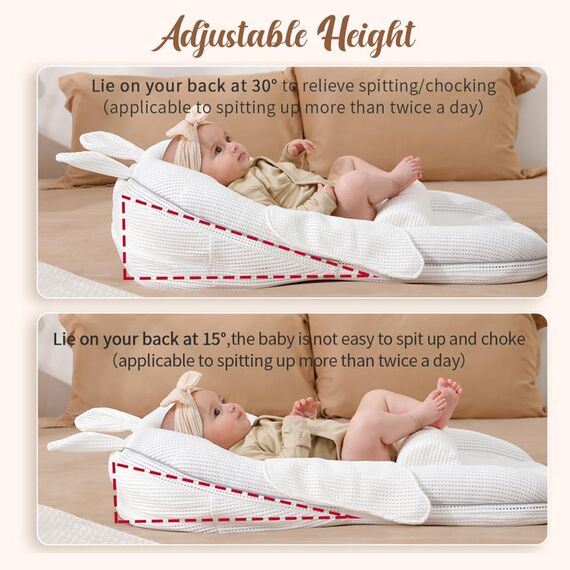 Sunveno Portable Baby Anti-Spill Milk U Shape Pillow With Slope Pad And Hip Pillow 0–3 Years, 3 image