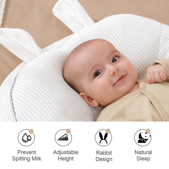 Sunveno Portable Baby Anti-Spill Milk U Shape Pillow With Slope Pad And Hip Pillow 0–3 Years, 8 image