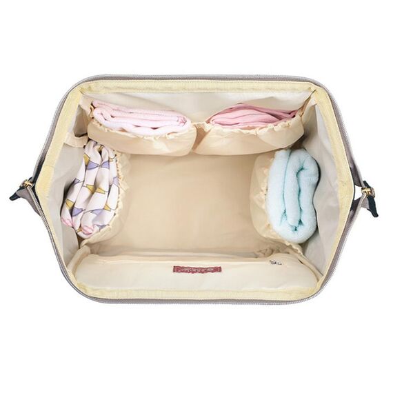 Sunveno Diaper Bag Xl With Stroller Hooks, Color: Grey, 10 image