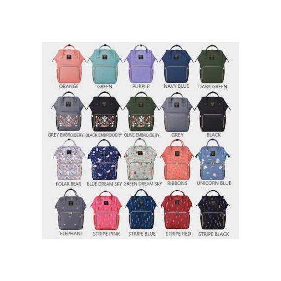 Sunveno Diaper Bag Xl With Stroller Hooks, Color: Grey, 14 image