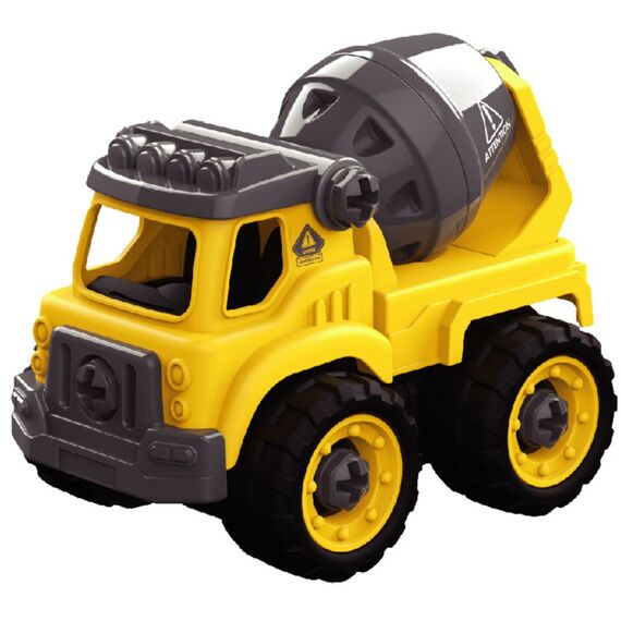Little Story Cement Mixer Truck Toy, Color: Yellow & Grey