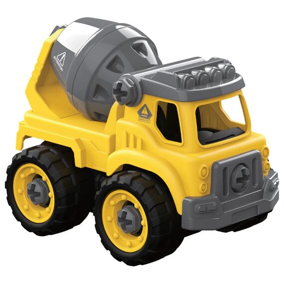 Little Story Cement Mixer Truck Toy, Color: Yellow & Grey, 2 image