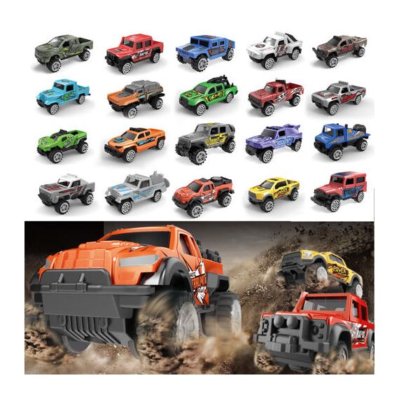 Little Story 10 Pcs Slide Die Cast Graffiti Toy Car Set