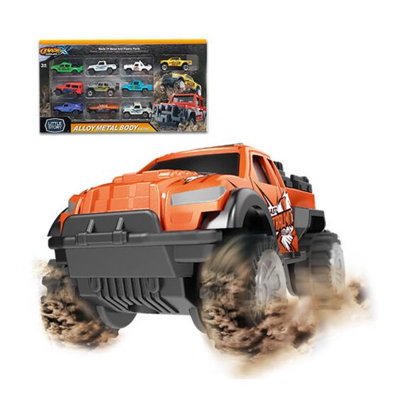 Little Story 10 Pcs Slide Die Cast Graffiti Toy Car Set, 3 image