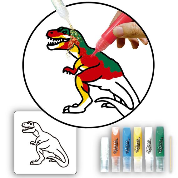 Little Story Diy Kids Art & Craft 3D Painting Set Dinosaur