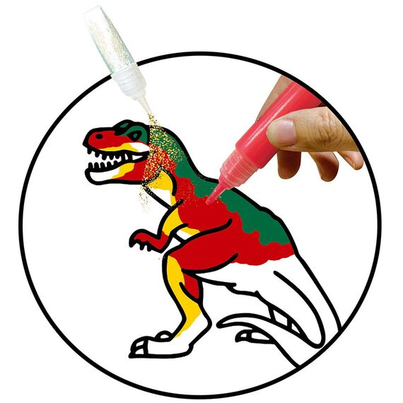 Little Story Diy Kids Art & Craft 3D Painting Set Dinosaur, 2 image