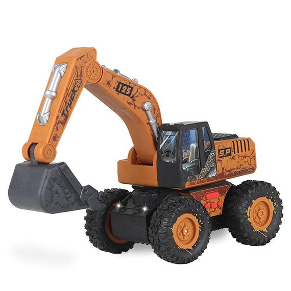 Little Story Simulation Inertial Engineering Excavator Toy Vehicle With Light And Sound, 2 image