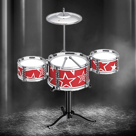 Little Story Kids Drum Set Musical Instrument, Color: red, 2 image