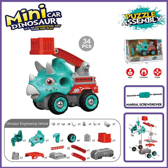 Little Story Kids Toy Mini Dinosaur Truck, 4 image