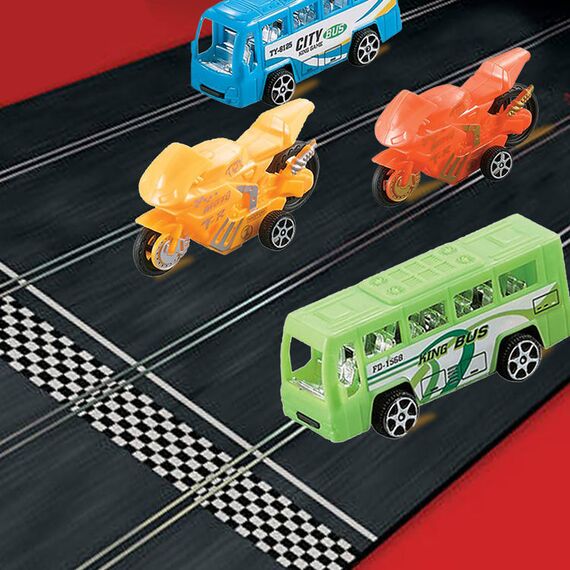 Little Story Kids Toy Pull Back Cars Set Of 6Pcs, Color: Colorful, 6 image