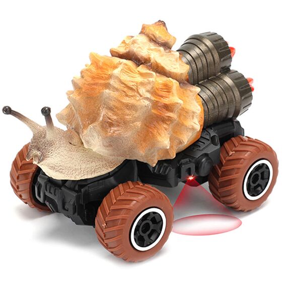 Little Story 2 Channel Snail Car With Remote Control Brown, Color: Brown