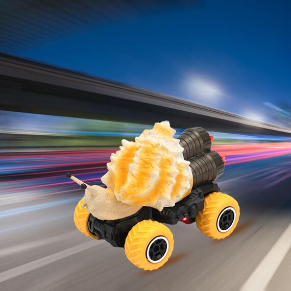 Little Story 2 Channel Snail Car With Remote Control Brown, Color: yellow, 2 image