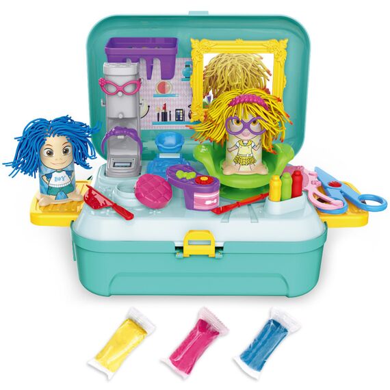 Little Story Role Play Beautician Make Up Box With Dough Backpack 30 Pcs