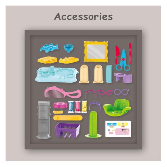 Little Story Role Play Beautician Make Up Box With Dough Backpack 30 Pcs, 6 image