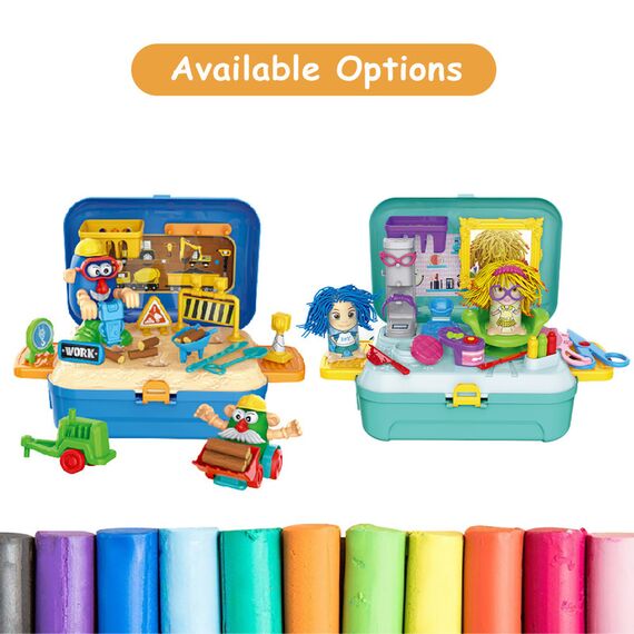 Little Story Role Play Beautician Make Up Box With Dough Backpack 30 Pcs, 8 image