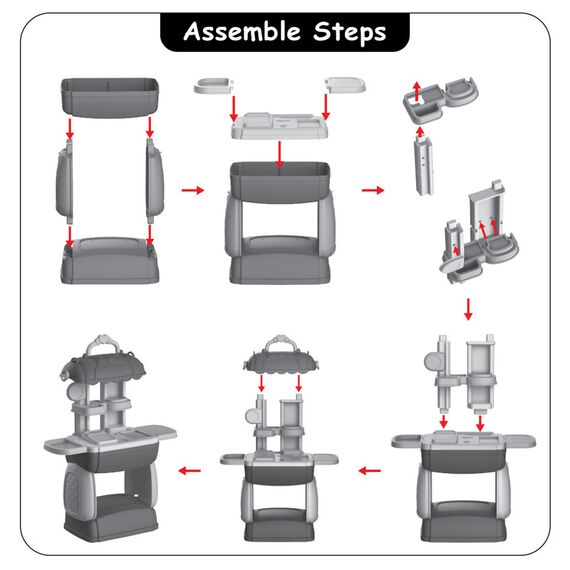Little Story Role Play Salon Satchel 3 In 1 Mode 21 Pcs, 5 image