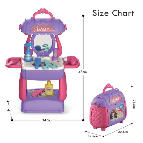 Little Story Role Play Salon Satchel 3 In 1 Mode 21 Pcs, 6 image