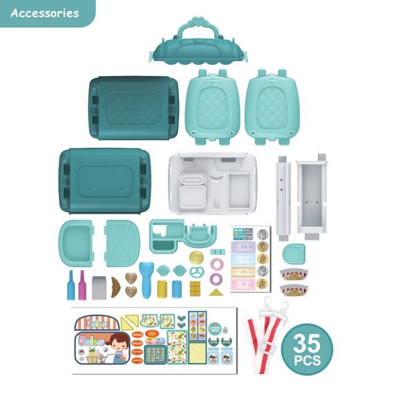 Little Story Role Play Supermarket Satchel 3 In 1 Mode 35 Pcs, 4 image