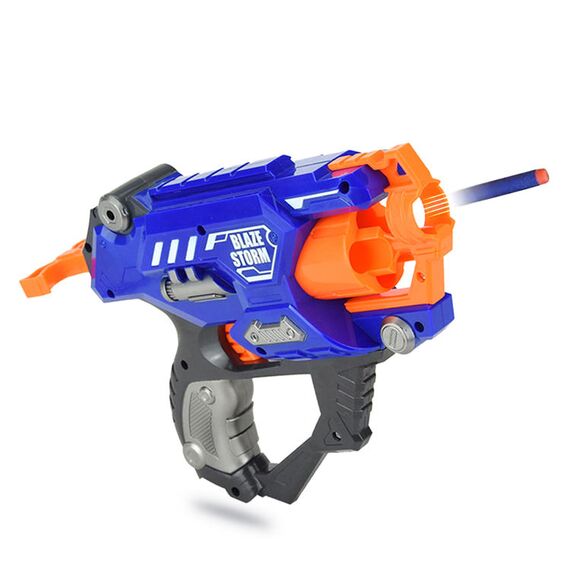 Little Story Kids Manual Soft Bullet Gun With 10Pcs Soft Bullets Blue, Color: Blue, 3 image