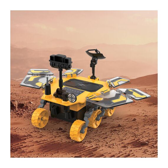 Little Story Diy Solar Mars Exploration Rover 46 Pcs Stem Series Blue, Color: yellow, 6 image