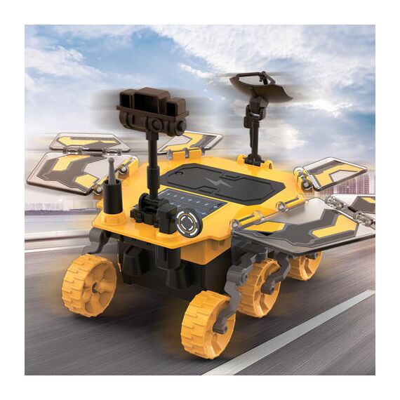 Little Story Diy Solar Mars Exploration Rover 46 Pcs Stem Series Blue, Color: yellow, 8 image