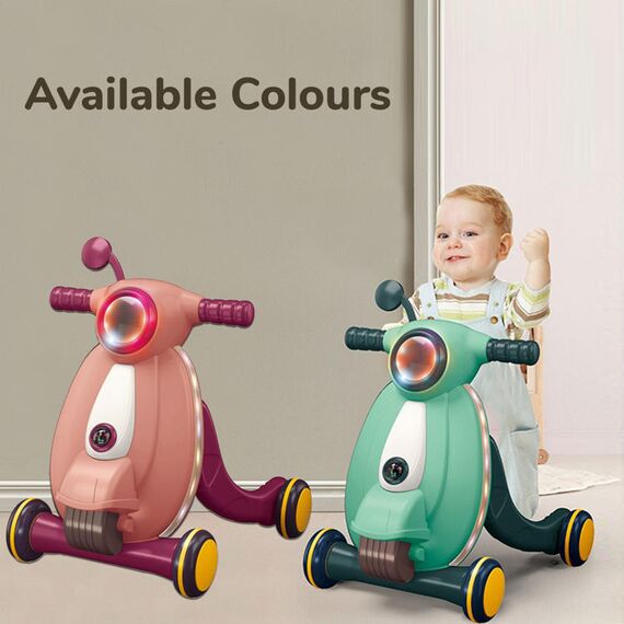 Little Story Multifunctional Baby Walker With Light & Music Green, Color: Green, 5 image
