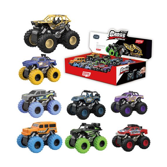 Little Story 8 Pieces 4X4 Inertia Toy Car Set 3+ Years