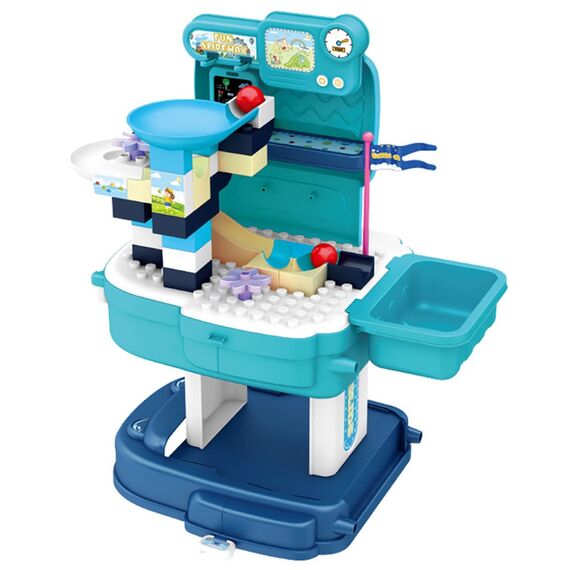 Little Story Role Play Theme Park With Slide 52 Pieces 2 In 1 School Bag Set 3+ Years