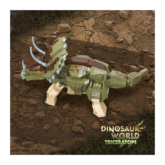 Little Story Block (Leg Godt) Toy Dinosaurs World - Triceratops (410 Pcs), 2 image
