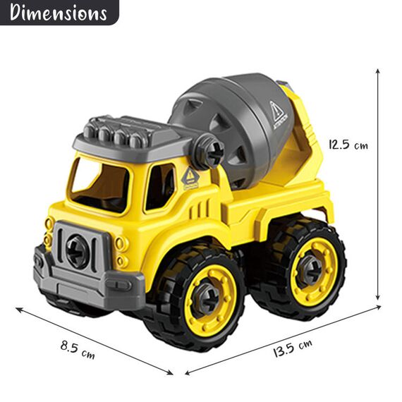 Little Story Assembled Wisdom Cars Set Of 12 3+ Years - Yellow, 5 image