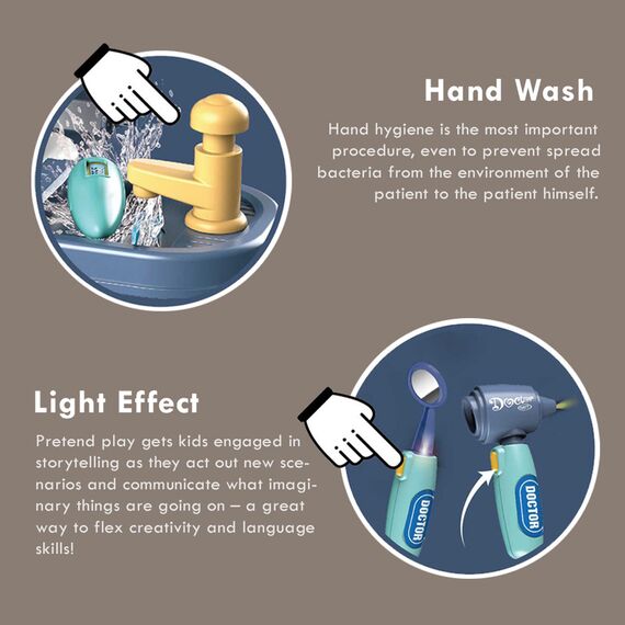 Little Story Role Play Doctor Hospital Luggage Case 38 Pieces 3 In 1 Mode With Light And Sound 3+ Years, 4 image