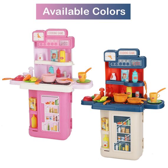 Little Story Role Play Chef Kitchen Restaurant Luggage Case 41 Pieces 4 In 1 Mode With Light And Sound 3+ Years, 8 image