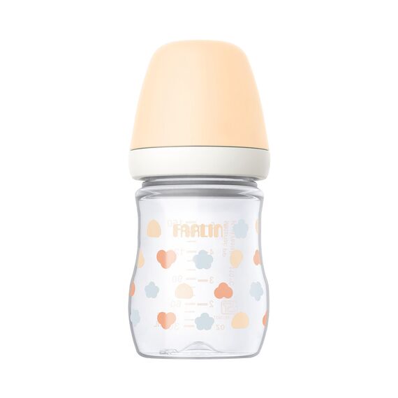 Farlin Grow With Colors PP Wide Neck Bottle Feeding 150ml 0M+, Color: pink