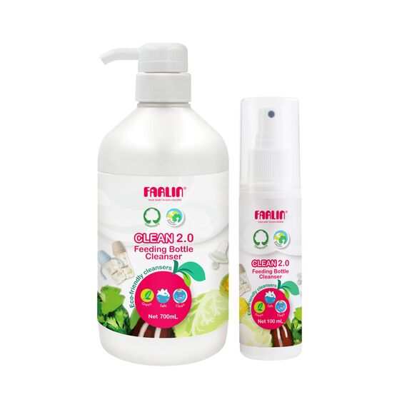 Farlin Clean 2.0 Combo of Bottle Wash 700ml + 100ml