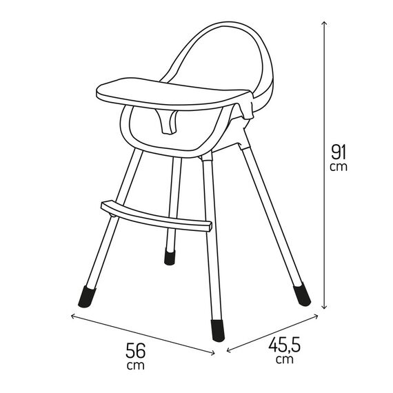 MoMi Kala Baby High Chair, Color: Green, 7 image